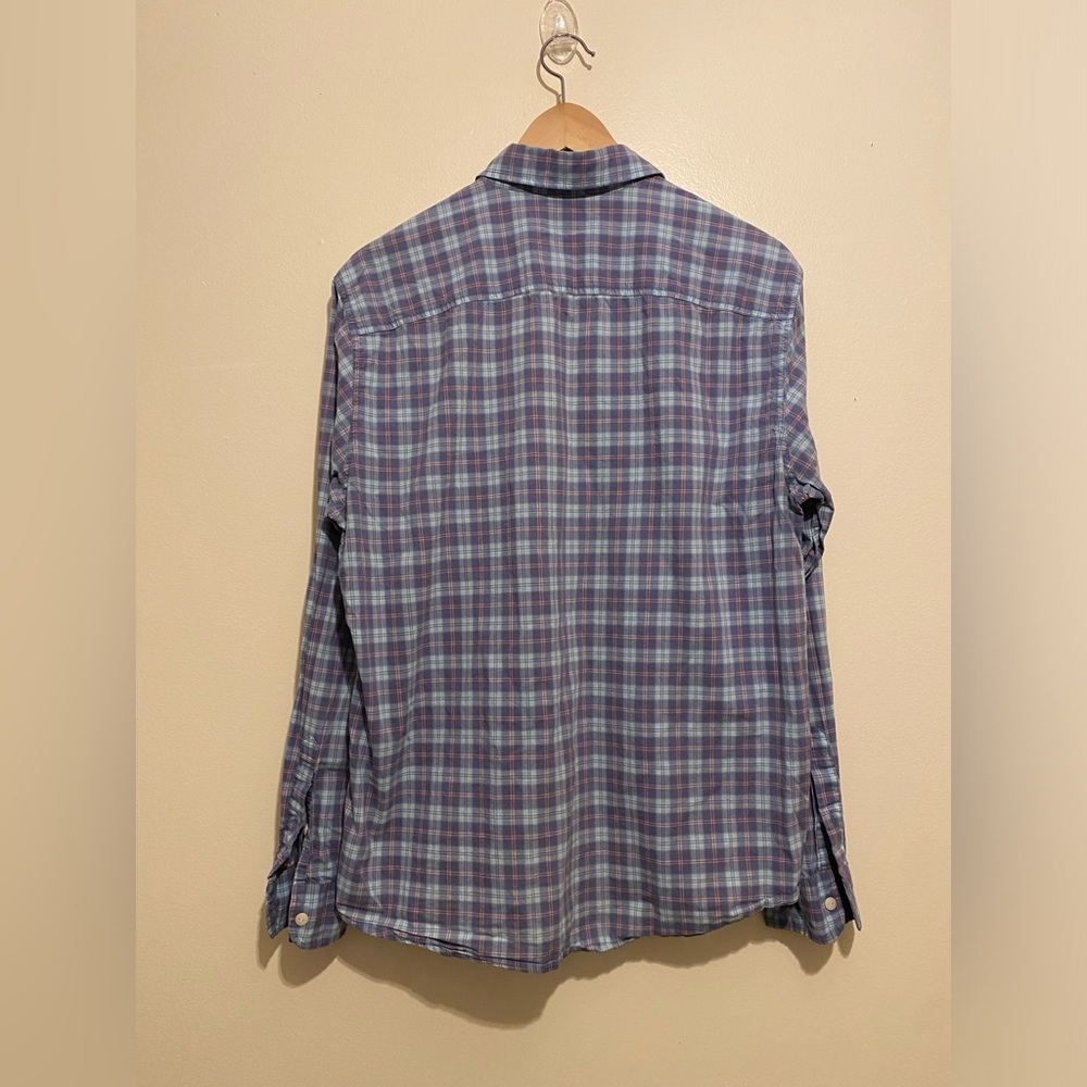 Faherty Men's Plaid Button Down Shirts - Blue, Red, White. Size M . Set - Picture 9 of 12